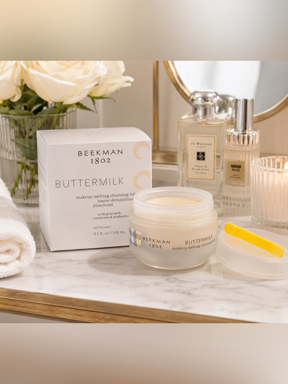 Beekman 1802 Buttermilk Makeup Melting Cleansing Balm Goat Milk Cleanser